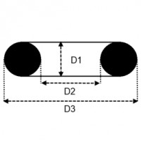 Guarnizione fondo cassa tubolare (rotonda) SOTTILE