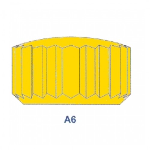 Corona semplice laminata gialla per cronografo forma "A6" ref. 59.10